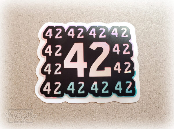 sticker nombre 42